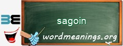 WordMeaning blackboard for sagoin